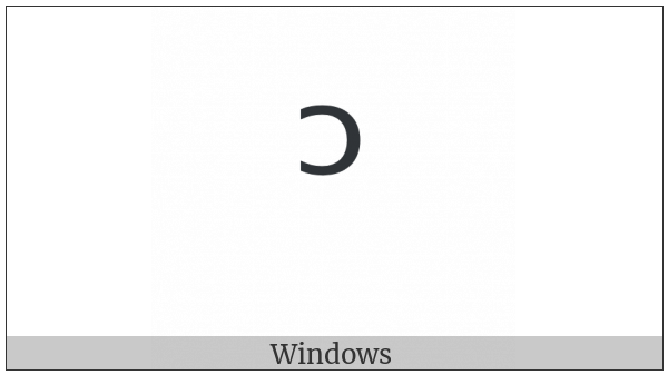 Modifier Letter Small Open O on various operating systems