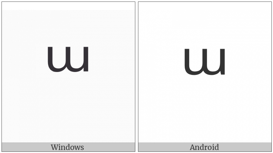 Modifier Letter Small Turned M on various operating systems