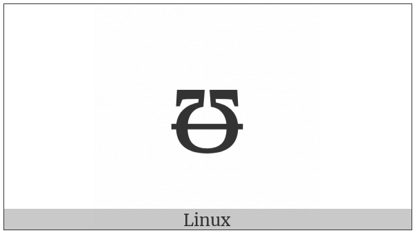 Latin Small Letter Upsilon With Stroke on various operating systems