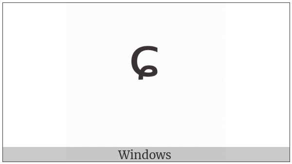 Modifier Letter Small C With Curl on various operating systems