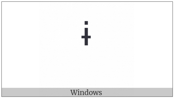 Modifier Letter Small I With Stroke on various operating systems