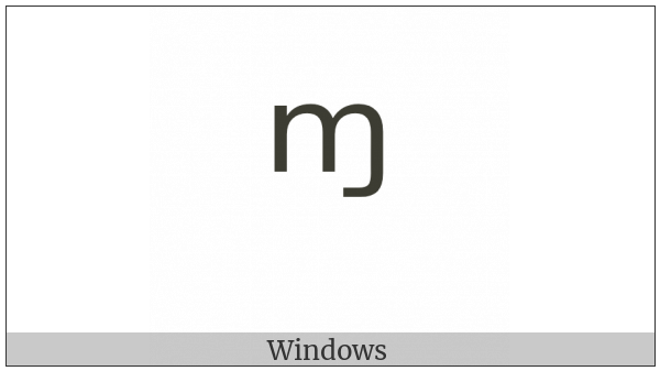 Modifier Letter Small M With Hook on various operating systems
