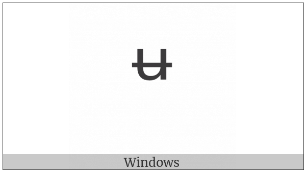 Modifier Letter Small U Bar on various operating systems