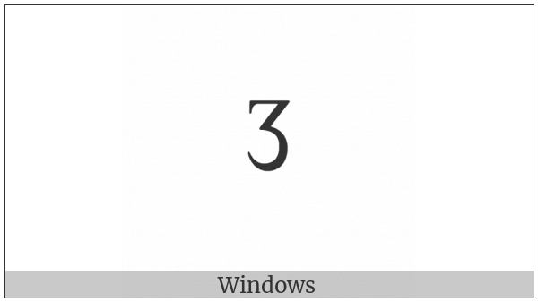 Modifier Letter Small Ezh on various operating systems