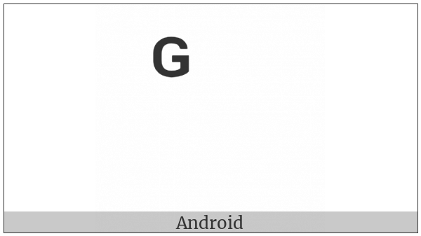 Combining Latin Letter Small Capital G on various operating systems