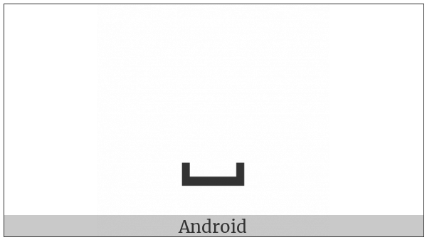 Modifier Letter Shelf on various operating systems