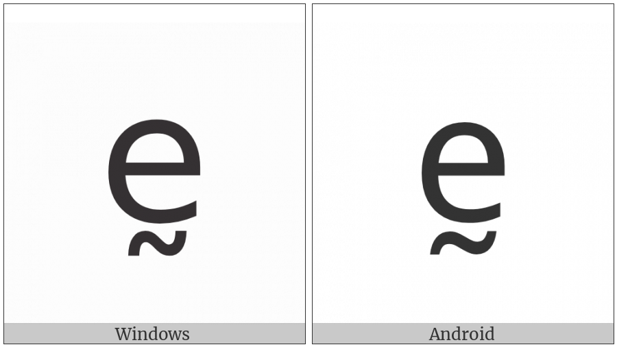 Latin Small Letter E With Tilde Below on various operating systems