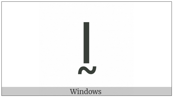Latin Capital Letter I With Tilde Below on various operating systems