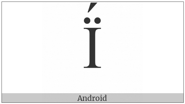 Latin Capital Letter I With Diaeresis And Acute on various operating systems