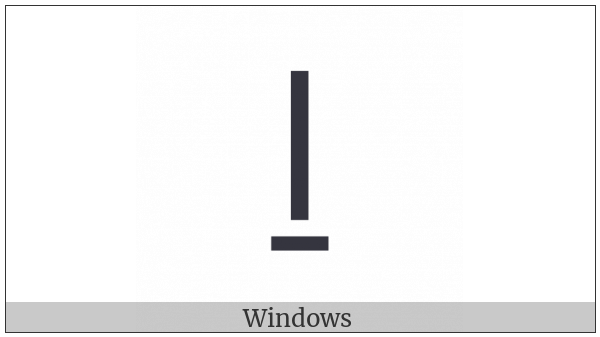 Latin Small Letter L With Line Below on various operating systems