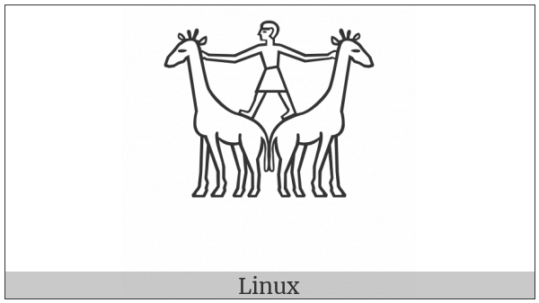 Egyptian Hieroglyph A039 on various operating systems