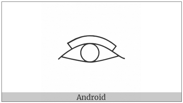 Egyptian Hieroglyph D006 on various operating systems
