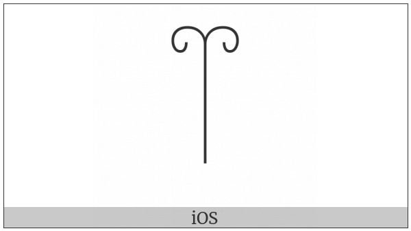 Egyptian Hieroglyph F045 on various operating systems