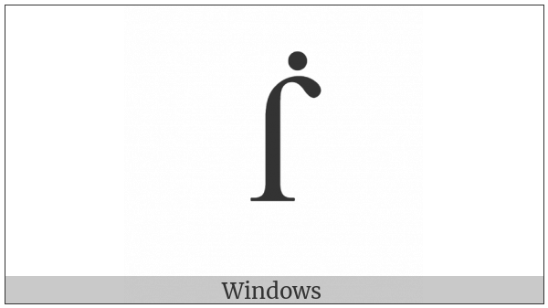 Latin Small Letter Long S With Dot Above on various operating systems