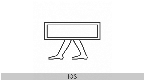 Egyptian Hieroglyph N040 on various operating systems