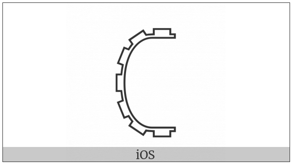 Egyptian Hieroglyph O036A on various operating systems