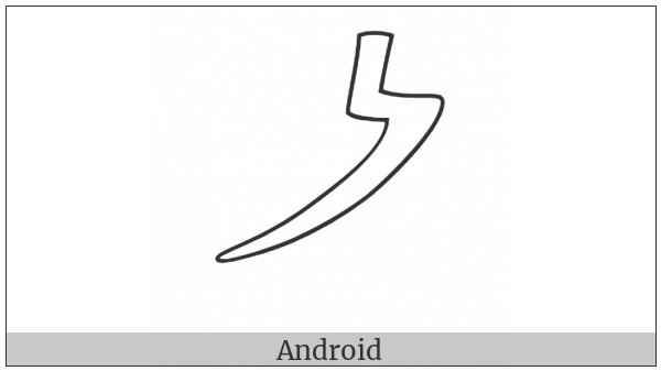 Egyptian Hieroglyph U001 on various operating systems