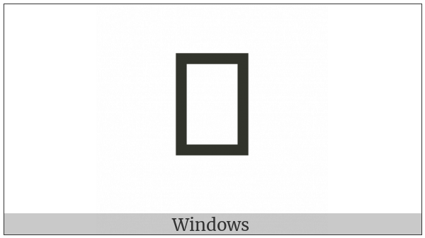Egyptian Hieroglyph Aa028 on various operating systems