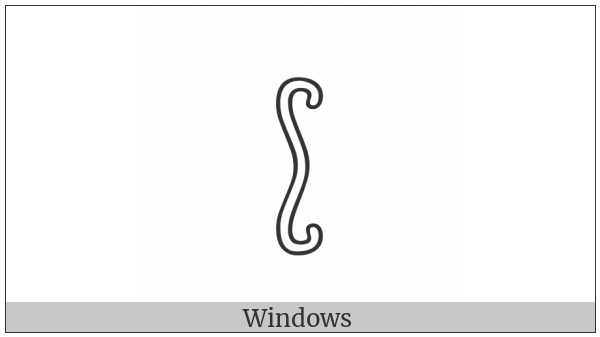 Egyptian Hieroglyph Aa032 on various operating systems