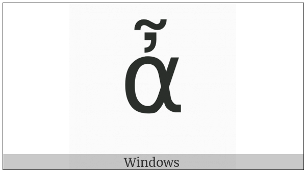 Greek Small Letter Alpha With Psili And Perispomeni on various operating systems
