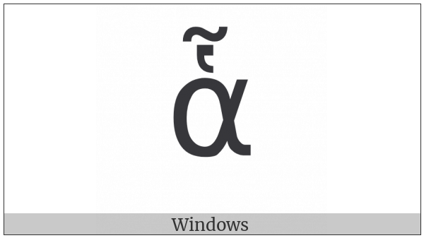 Greek Small Letter Alpha With Dasia And Perispomeni on various operating systems