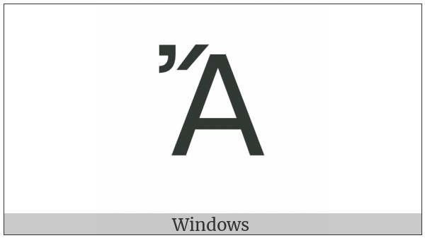 Greek Capital Letter Alpha With Psili And Oxia on various operating systems