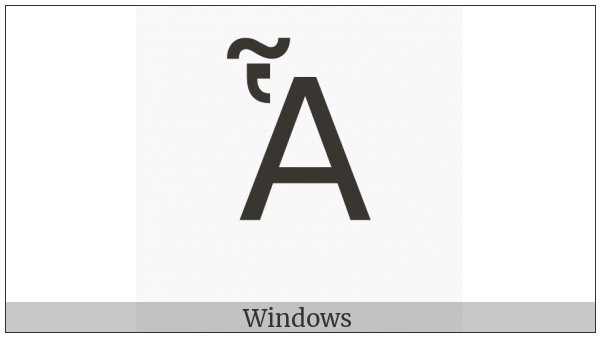 Greek Capital Letter Alpha With Dasia And Perispomeni on various operating systems