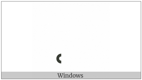 Combining Left Half Ring Below on various operating systems