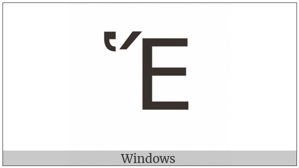 Greek Capital Letter Epsilon With Dasia And Oxia on various operating systems