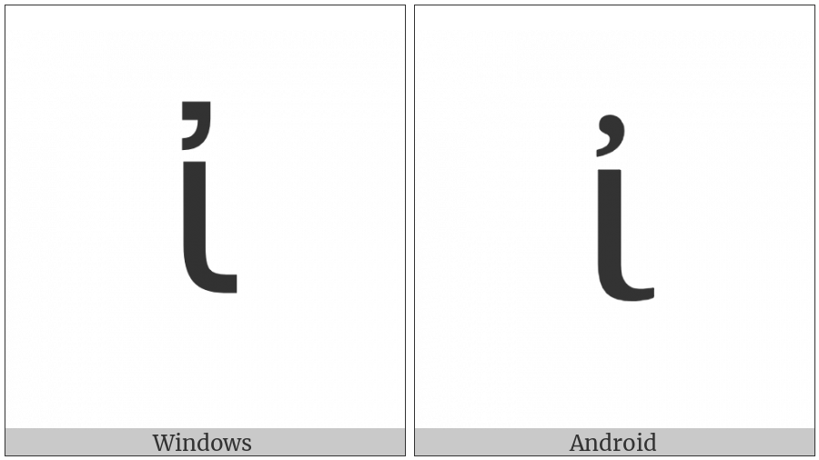 Greek Small Letter Iota With Psili on various operating systems