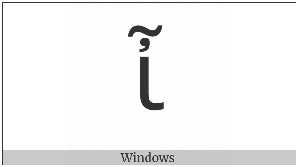 Greek Small Letter Iota With Psili And Perispomeni on various operating systems