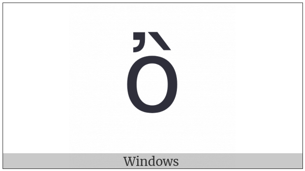 Greek Small Letter Omicron With Psili And Varia on various operating systems