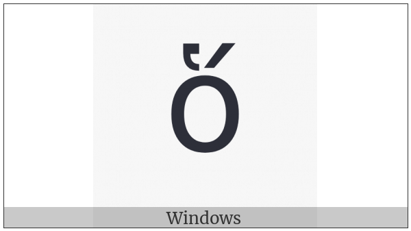 Greek Small Letter Omicron With Dasia And Oxia on various operating systems