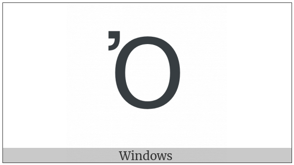 Greek Capital Letter Omicron With Psili on various operating systems