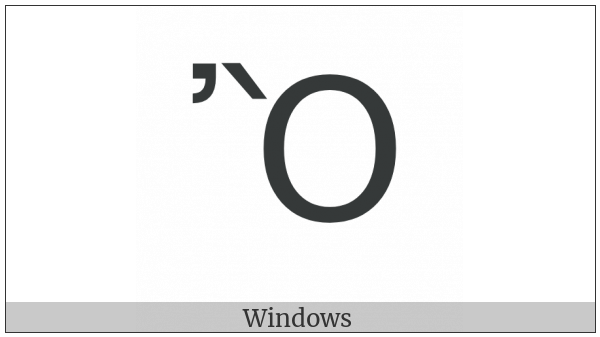 Greek Capital Letter Omicron With Psili And Varia on various operating systems
