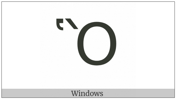 Greek Capital Letter Omicron With Dasia And Varia on various operating systems