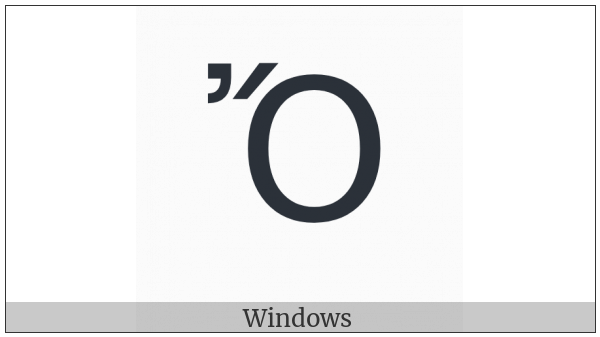 Greek Capital Letter Omicron With Psili And Oxia on various operating systems