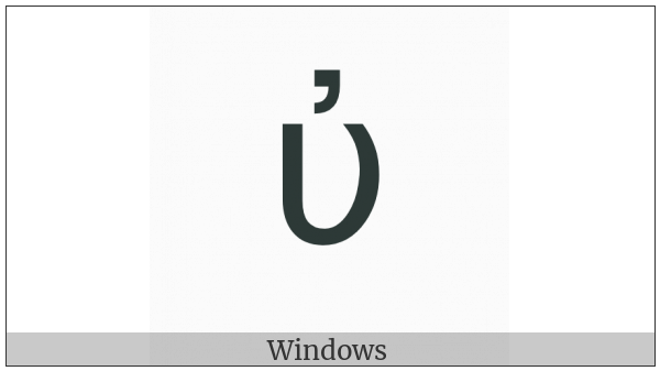 Greek Small Letter Upsilon With Psili on various operating systems