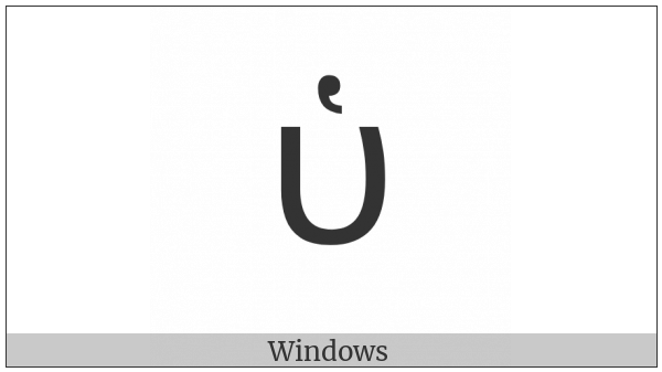 Greek Small Letter Upsilon With Dasia on various operating systems