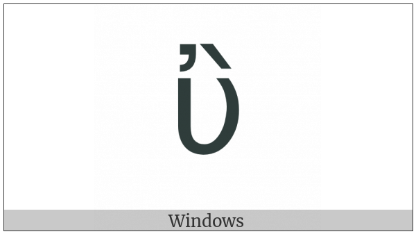 Greek Small Letter Upsilon With Psili And Varia on various operating systems