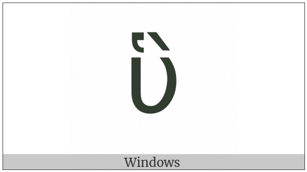 Greek Small Letter Upsilon With Dasia And Varia on various operating systems