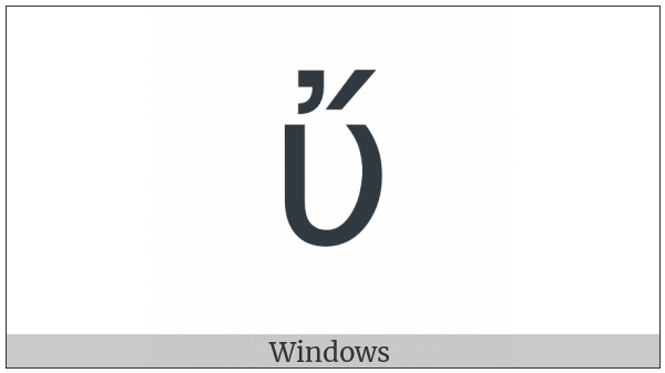 Greek Small Letter Upsilon With Psili And Oxia on various operating systems