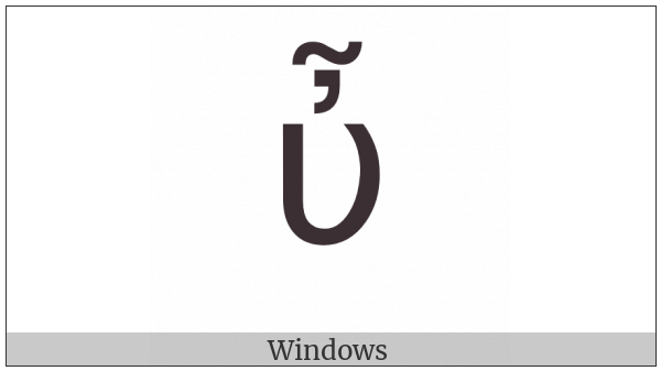 Greek Small Letter Upsilon With Psili And Perispomeni on various operating systems