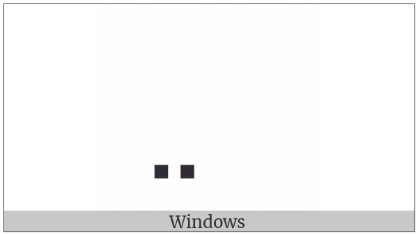Combining Diaeresis Below on various operating systems