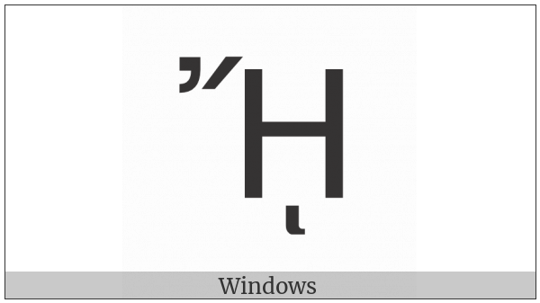 Greek Capital Letter Eta With Psili And Oxia And Prosgegrammeni on various operating systems