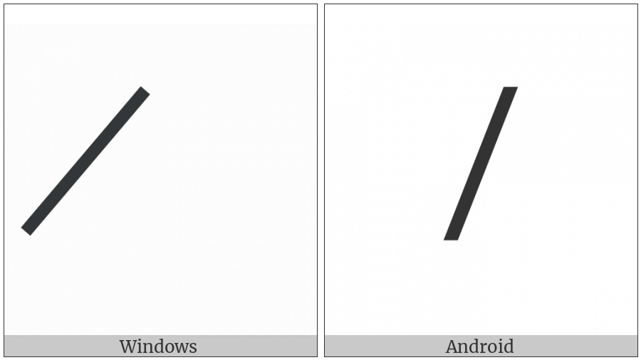 Combining Long Solidus Overlay on various operating systems