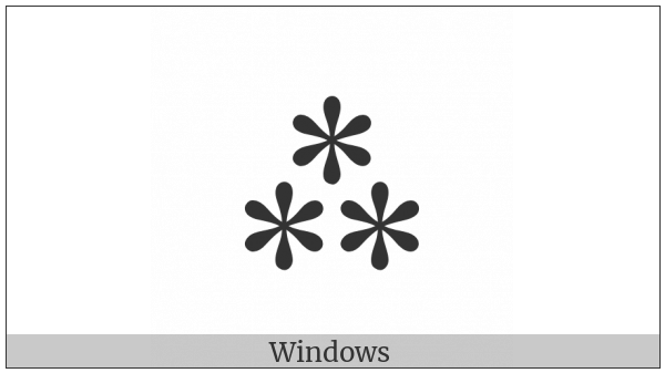 Asterism on various operating systems