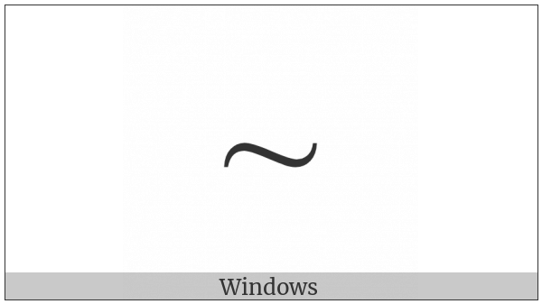 Swung Dash on various operating systems