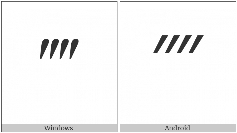 Quadruple Prime on various operating systems
