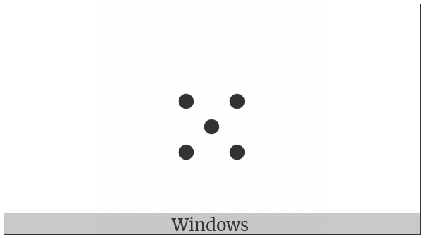 Five Dot Punctuation on various operating systems